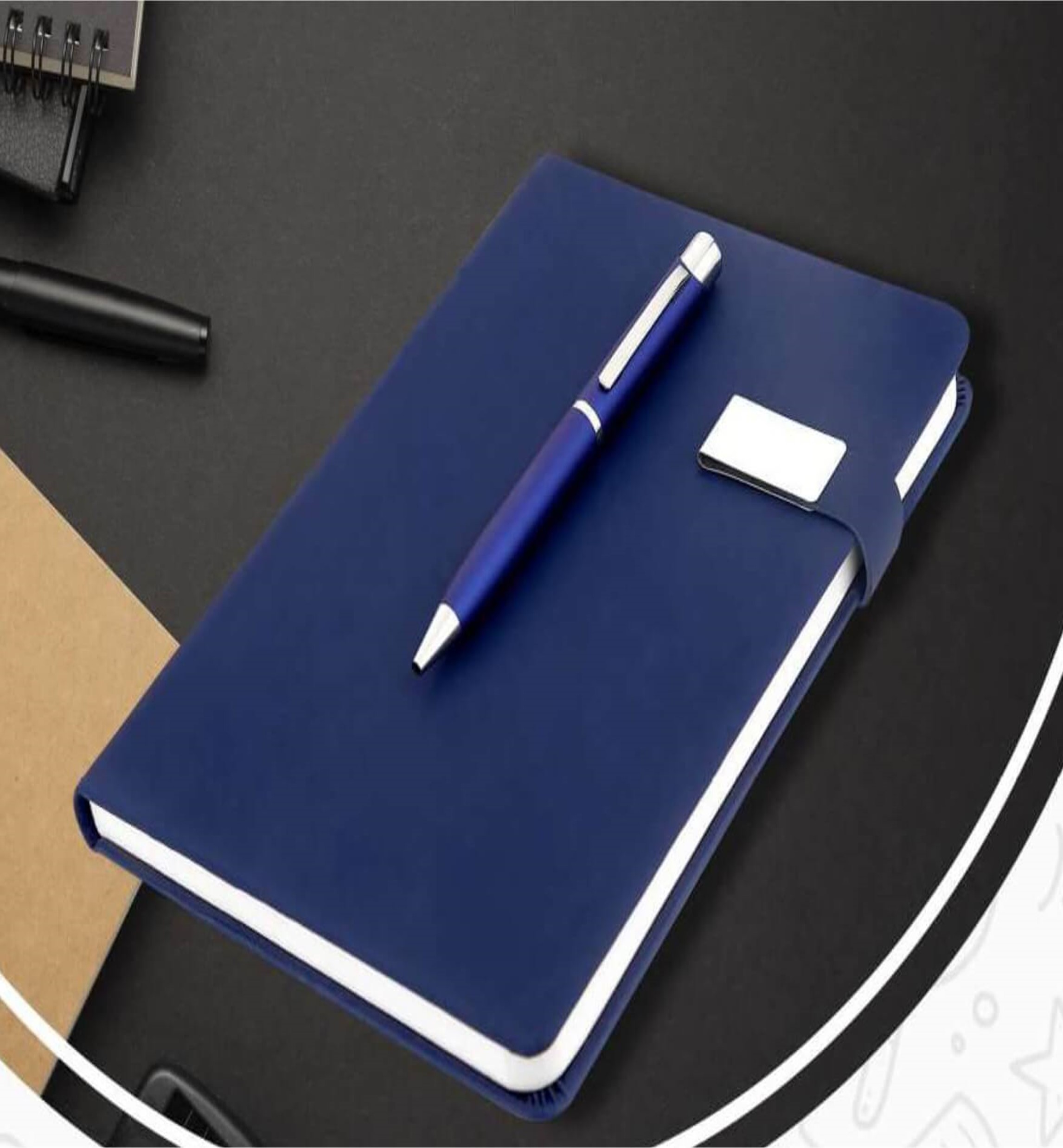 Diary With Pen Holder